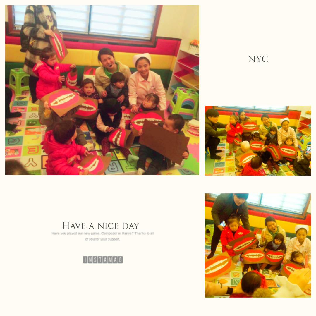 NYC紐約國際紹興柯橋早教中心小小牙醫活動