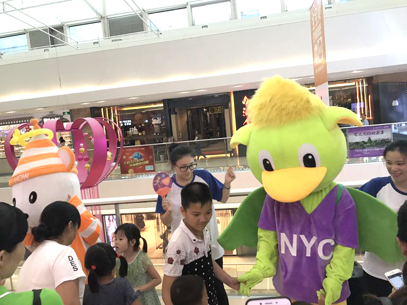 NYC紐約國際廣州番禺早教中心：助力孩子王周年慶祝會，吉祥物Pongo是家長和小朋友的最愛