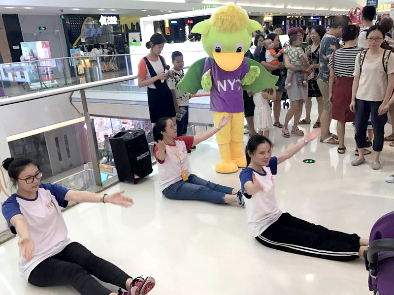 NYC紐約國際廣州番禺早教中心：助力孩子王周年慶祝會，吉祥物Pongo是家長和小朋友的最愛