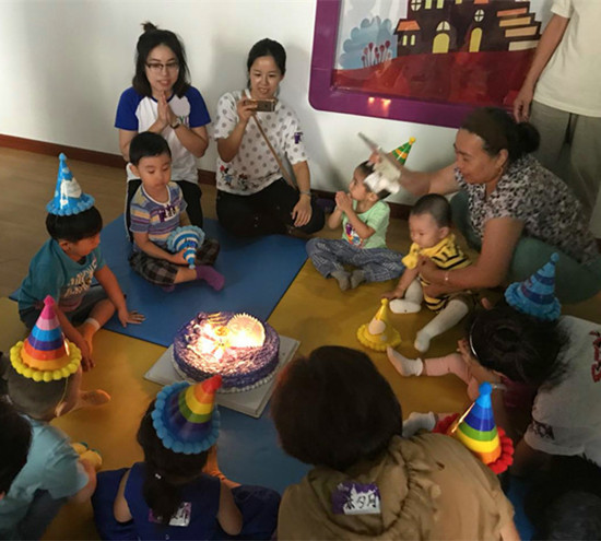 NYC紐約國際天津河東區早教中心8月寶寶生日會回顧