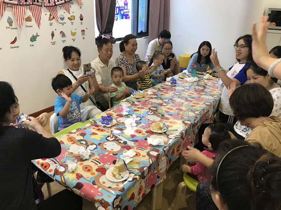 NYC紐約國際天津河東區早教中心8月寶寶生日會回顧